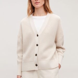 COS mouline knit cardigan